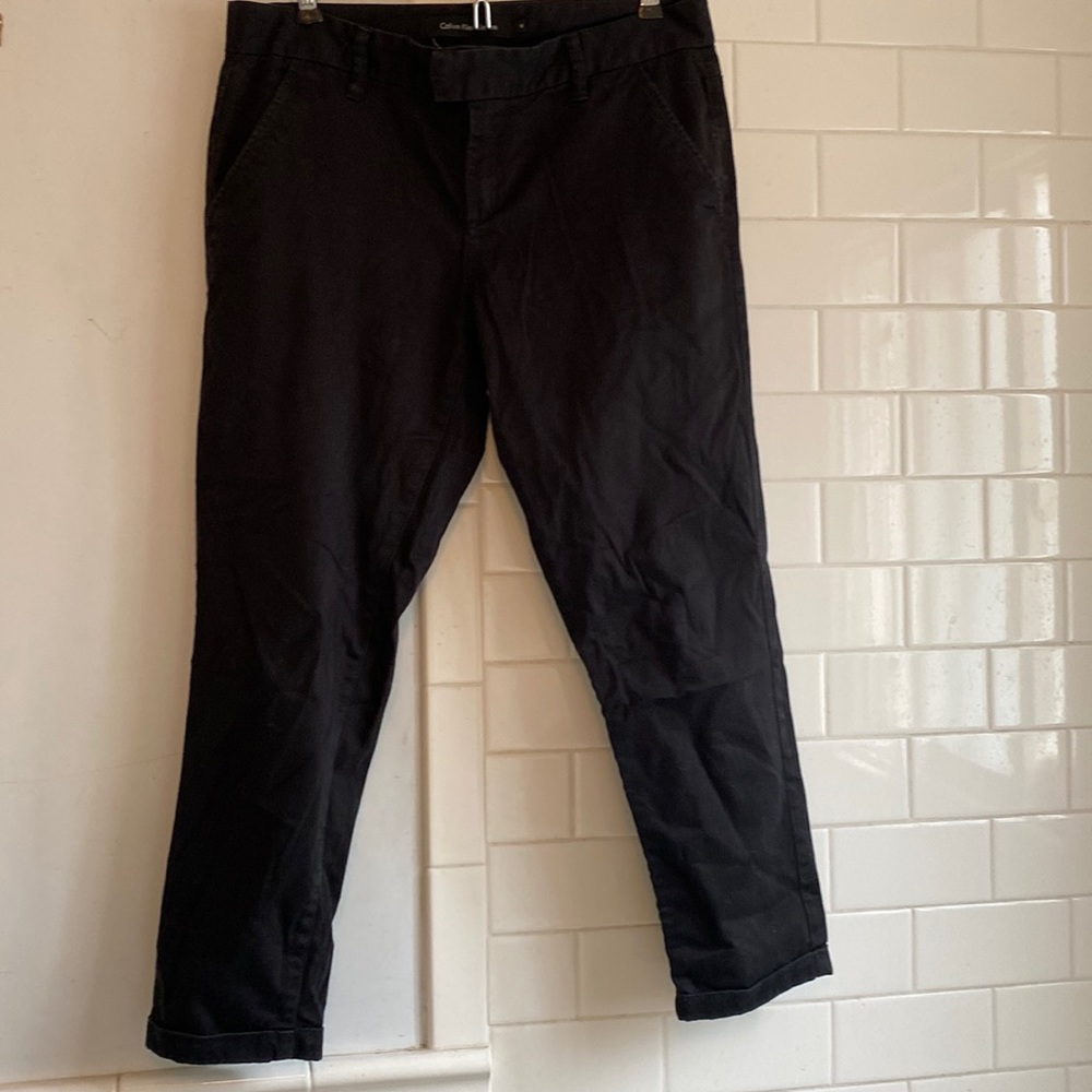 Women’s Calvin Klein 1990’s cropped black pants - size 4